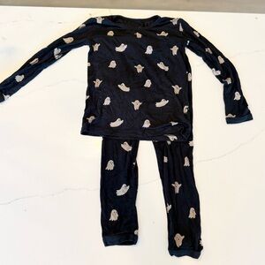 Kyte Baby Black Ghost Print Pajama Set - Long Sleeve & Pants Size 5